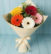 Букет цветов из:  Герберы в Пиндушах