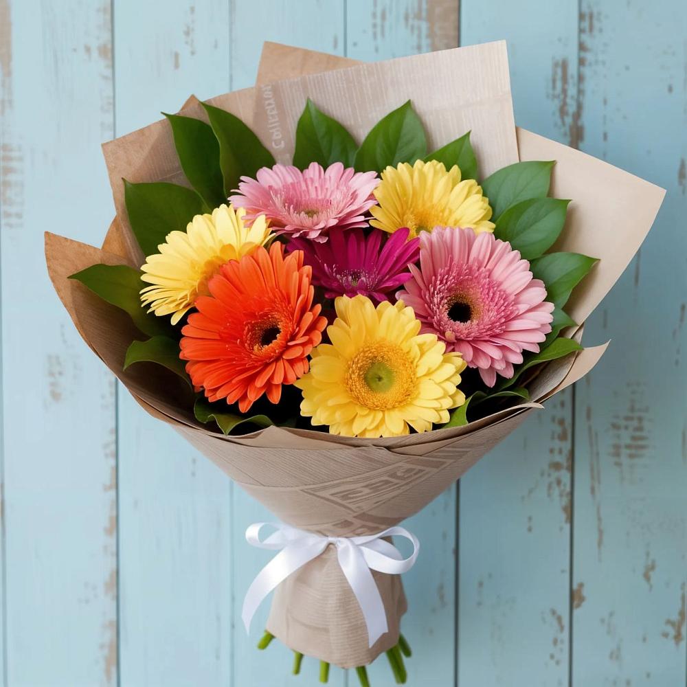 Букет цветов из: Герберы в Пиндушах