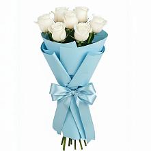 Букет 7 белых роз Проуд в Пиндушах