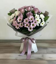 Букет цветов из:  Хризантемы и Розы #REPLACE_PRED# Пиндушах