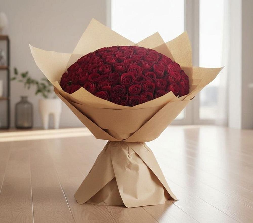Букет 101 Красная роза в Пиндушах