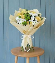 Букет цветов из:  Хризантемы и Розы #REPLACE_PRED# Пиндушах