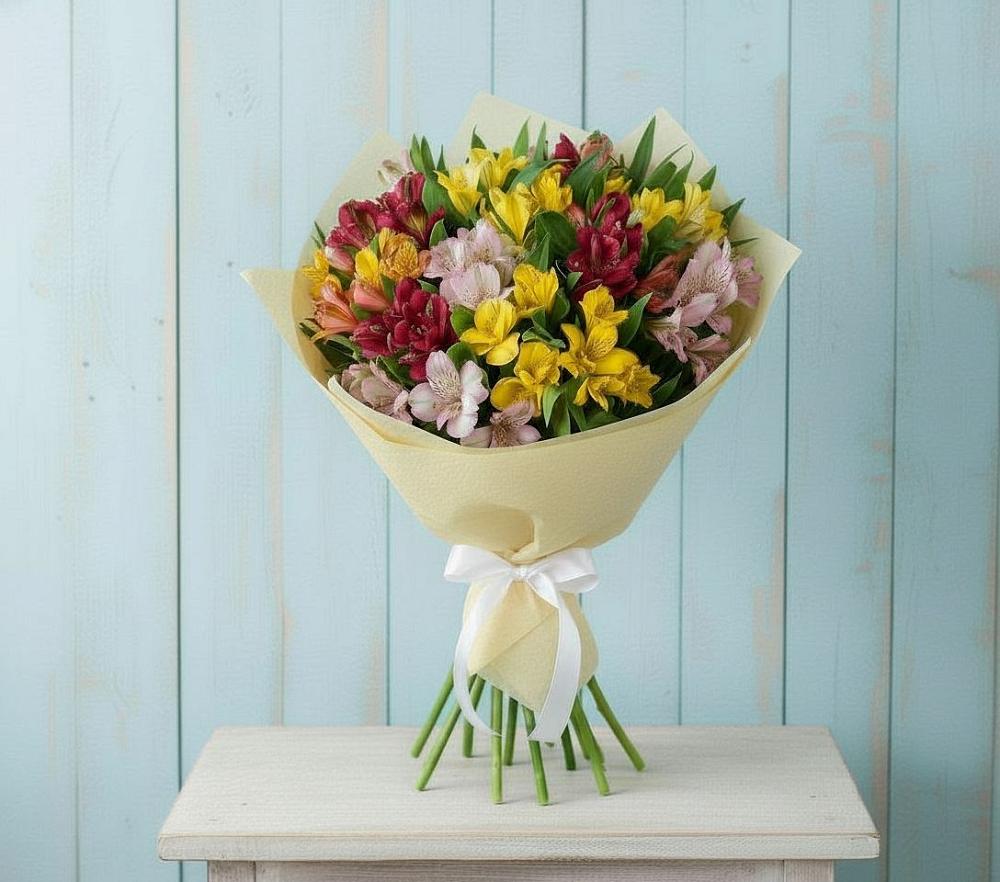 Букет цветов из: Альстромерии в Пиндушах