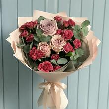 Букет цветов из:  Гвоздики и Розы в Пиндушах