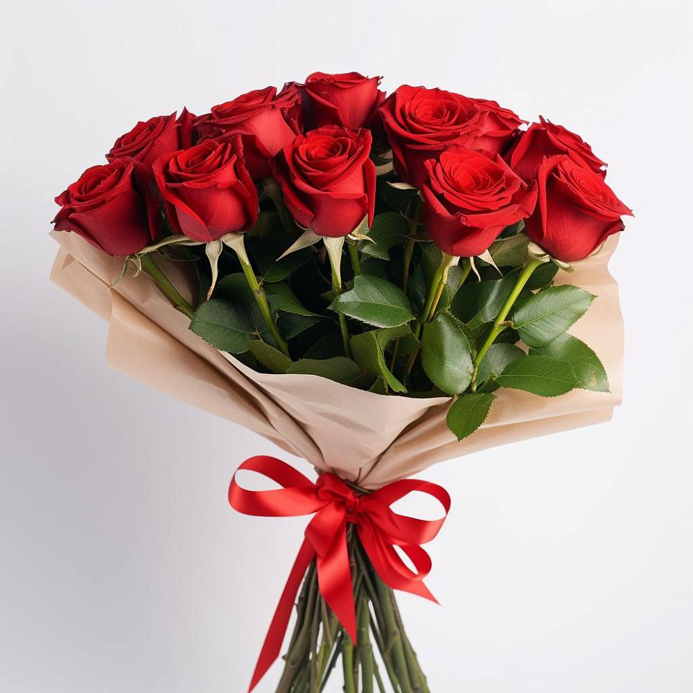 Букет 11 Красных роз Эдлесс Лав в Пиндушах