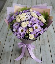 Букет цветов из:  Хризантемы и Розы в Пиндушах